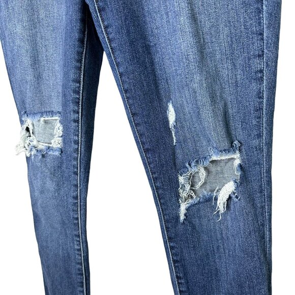 Judy Blue Mid-rise Skinny Fit Jeans Size 28 Destroyed JB8877 Stretch Denim - Picture 3 of 10